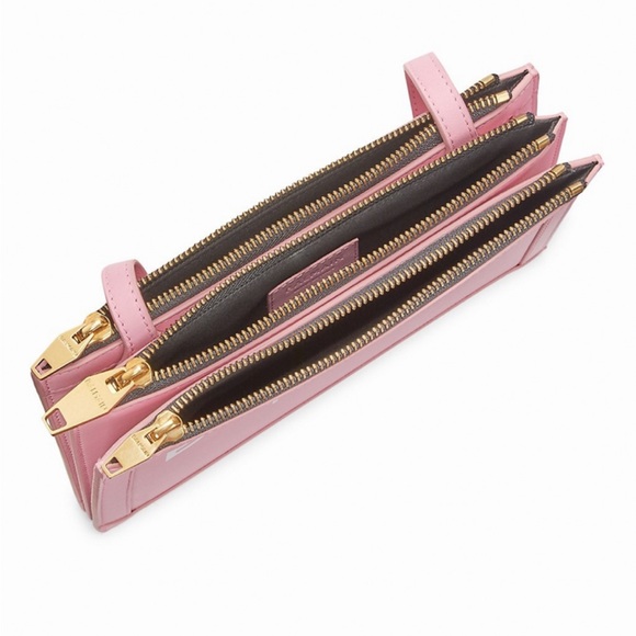 BALMAIN B-ARMY THREE COMPARTMENT BLACK LEATHER LOGO PRINT BAG CLUTCH CROSSBODY - Picture 6 of 16